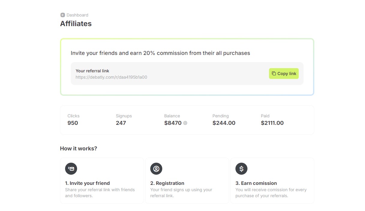 AI Affiliate program