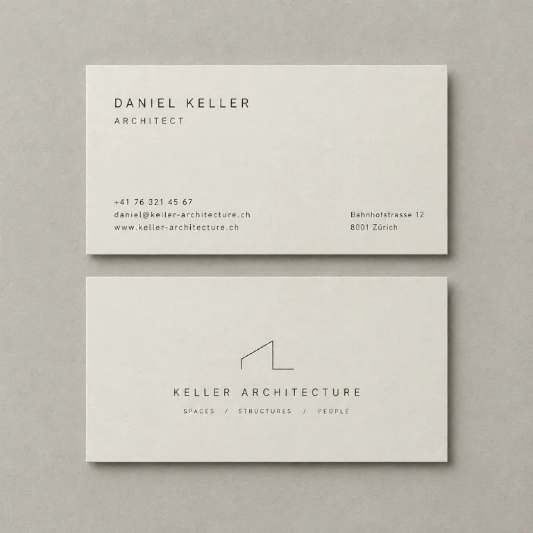 Mit KI erstelltes Bild im Stil Business Card