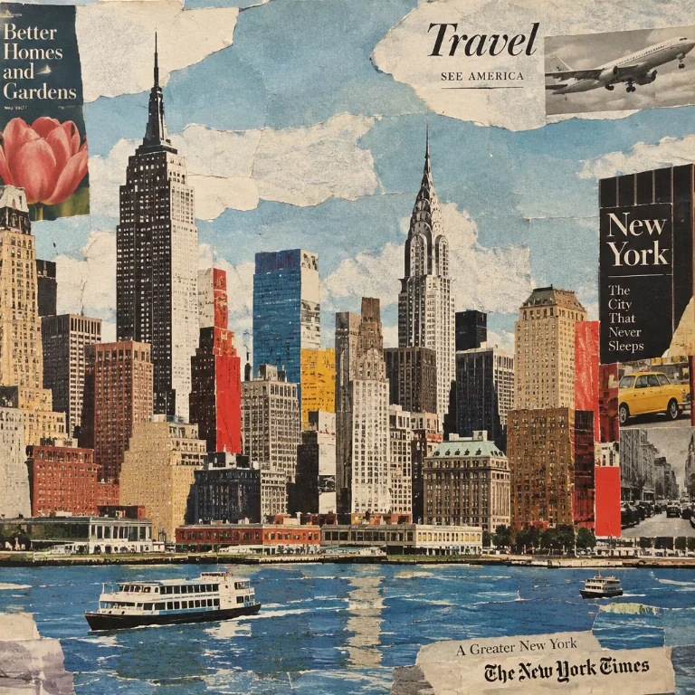 Mit KI erstelltes Bild im Stil Collage Art