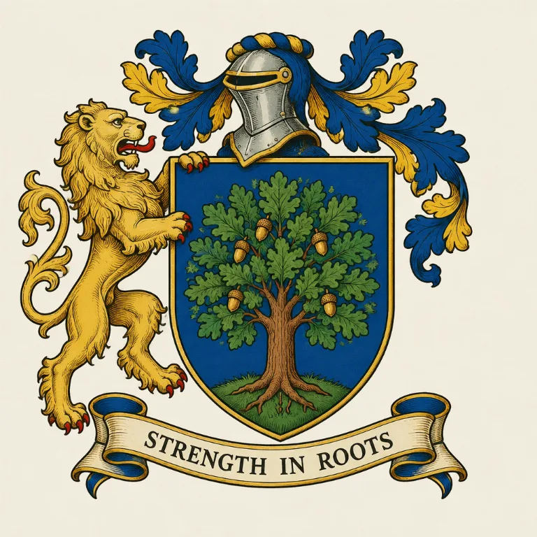 Mit KI erstelltes Bild im Stil Family Crest