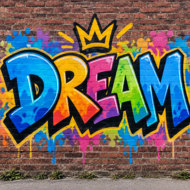 Mit KI erstelltes Bild im Stil Graffiti