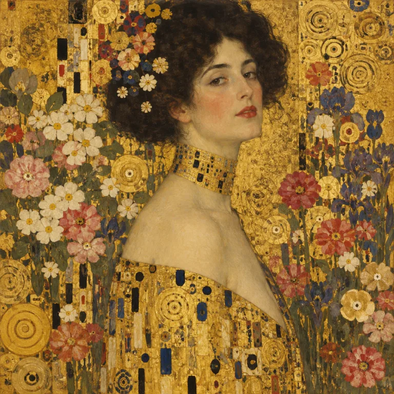 Mit KI erstelltes Bild im Stil Gustav Klimt