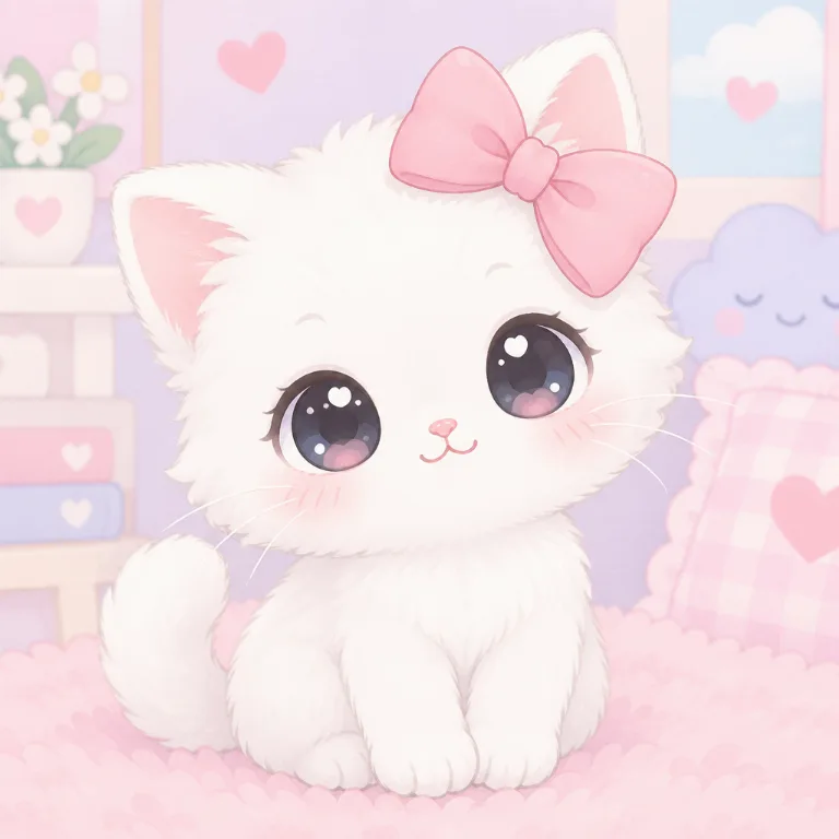 Mit KI erstelltes Bild im Stil Hello Kitty