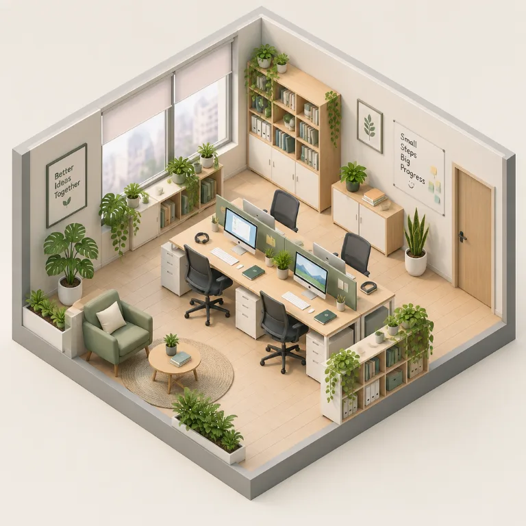 Mit KI erstelltes Bild im Stil Isometric Art