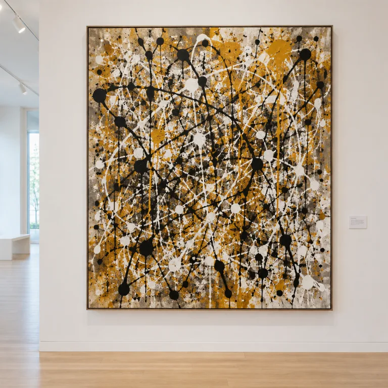 Mit KI erstelltes Bild im Stil Jackson Pollock