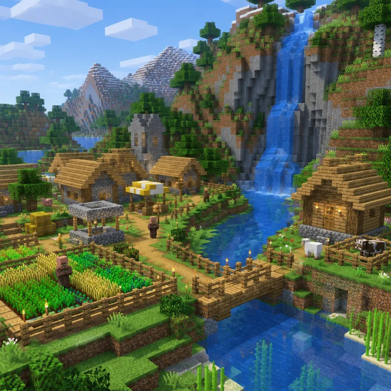 Mit KI erstelltes Bild im Stil Minecraft