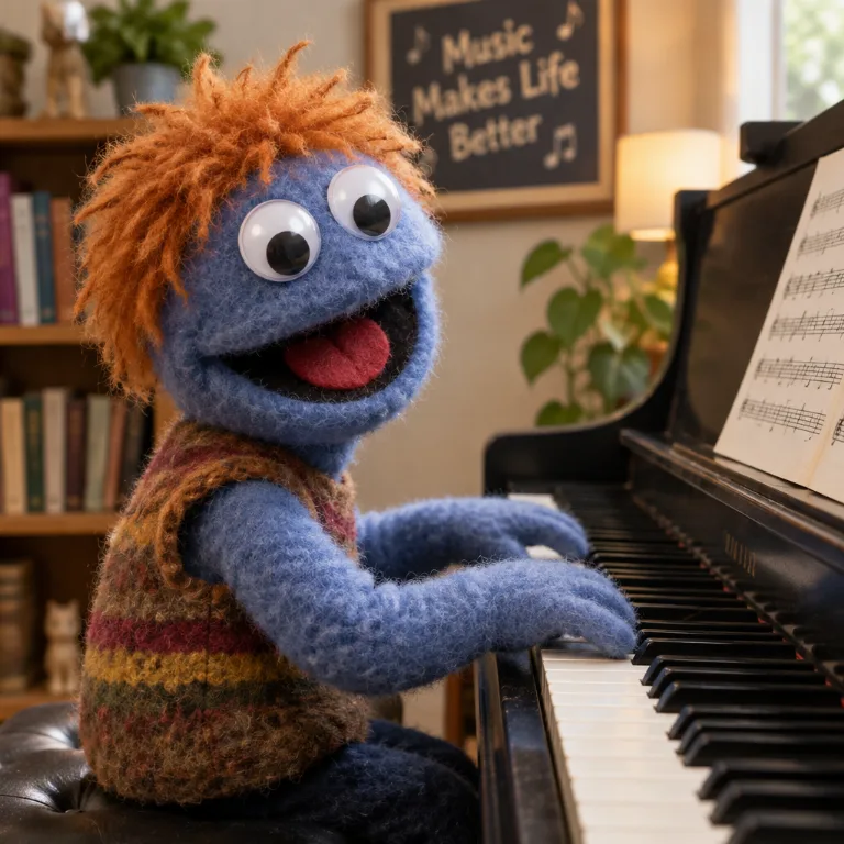 Mit KI erstelltes Bild im Stil Muppet