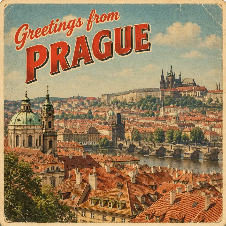 Mit KI erstelltes Bild im Stil Postcard