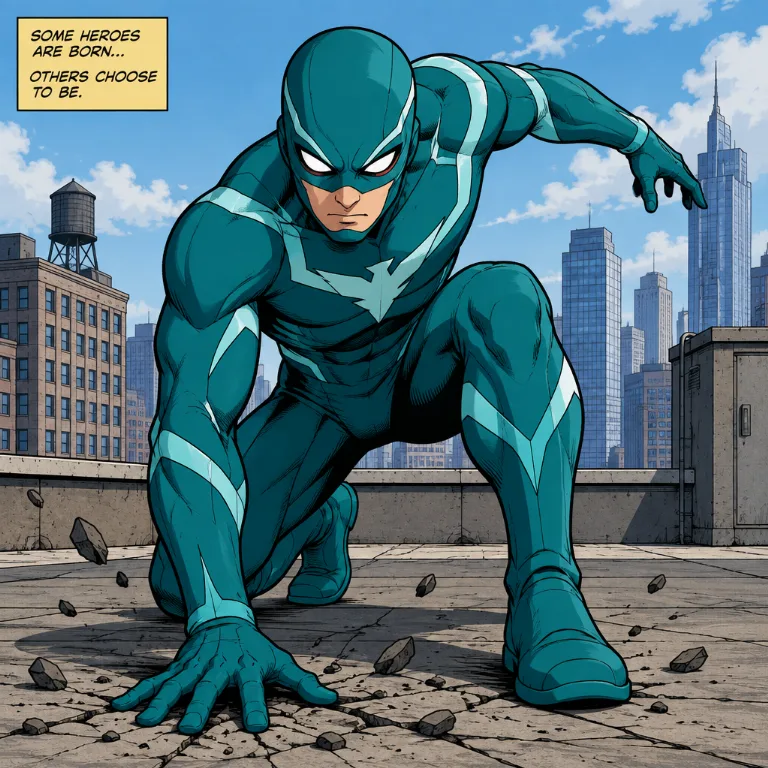 Mit KI erstelltes Bild im Stil Superhero