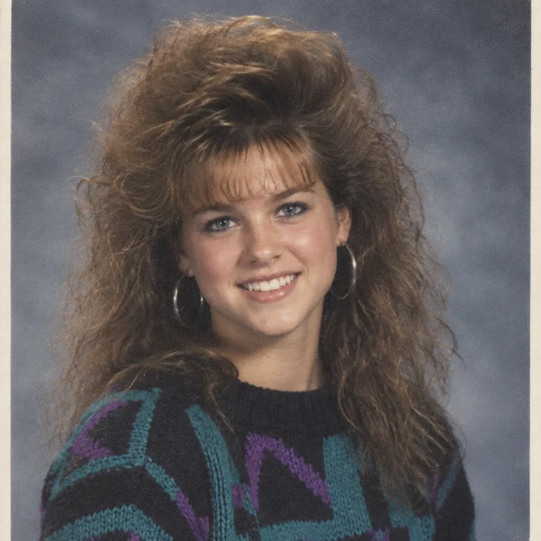 Mit KI erstelltes Bild im Stil Yearbook Photo